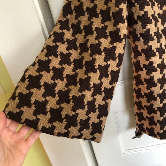 Vintage Chadwick's Collection Houndstooth Blazer Coat 10 (M) 90s Classic Preppy - Picture 6 of 12